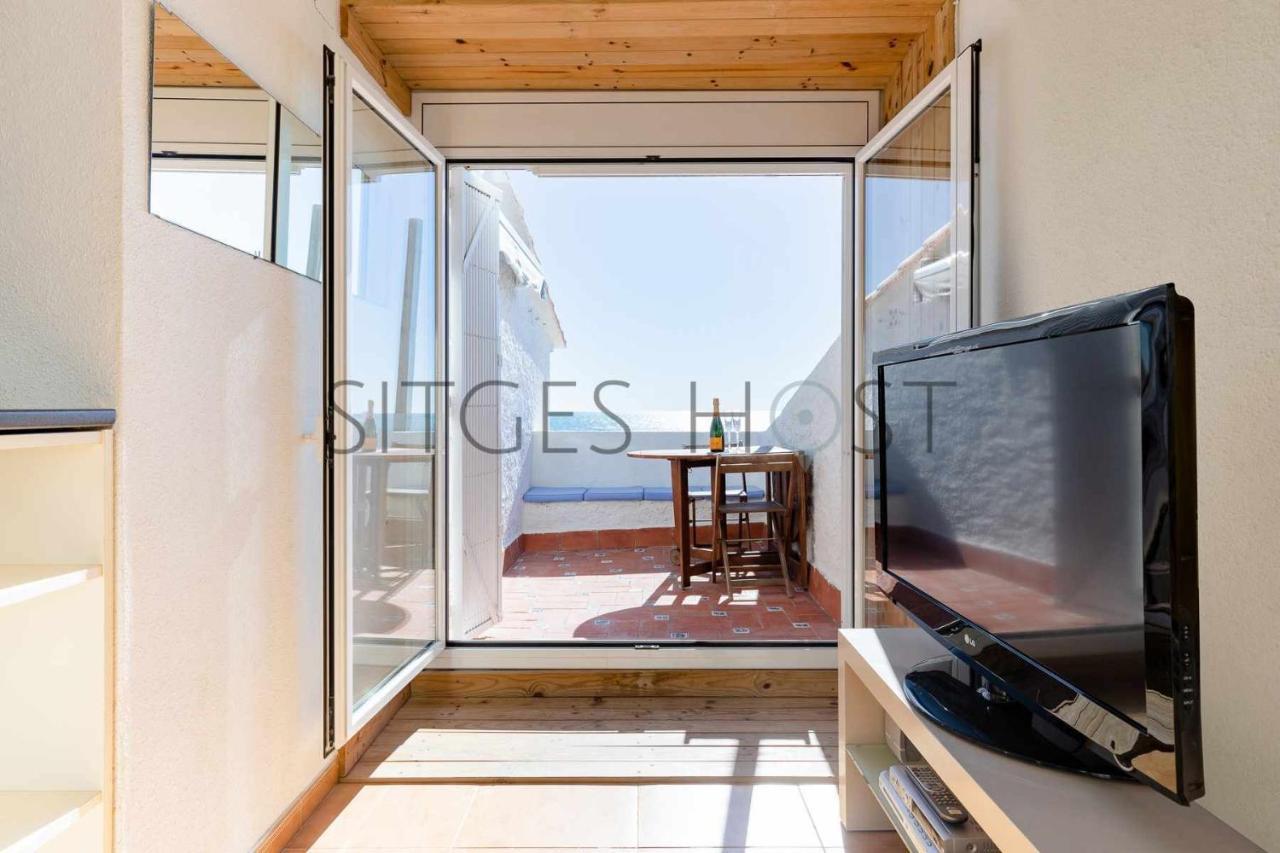 Alojate En Una Torre Sobre El Mar Apartment Sitges Exterior foto
